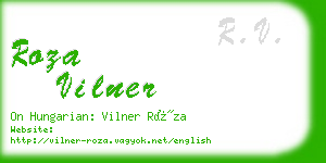 roza vilner business card